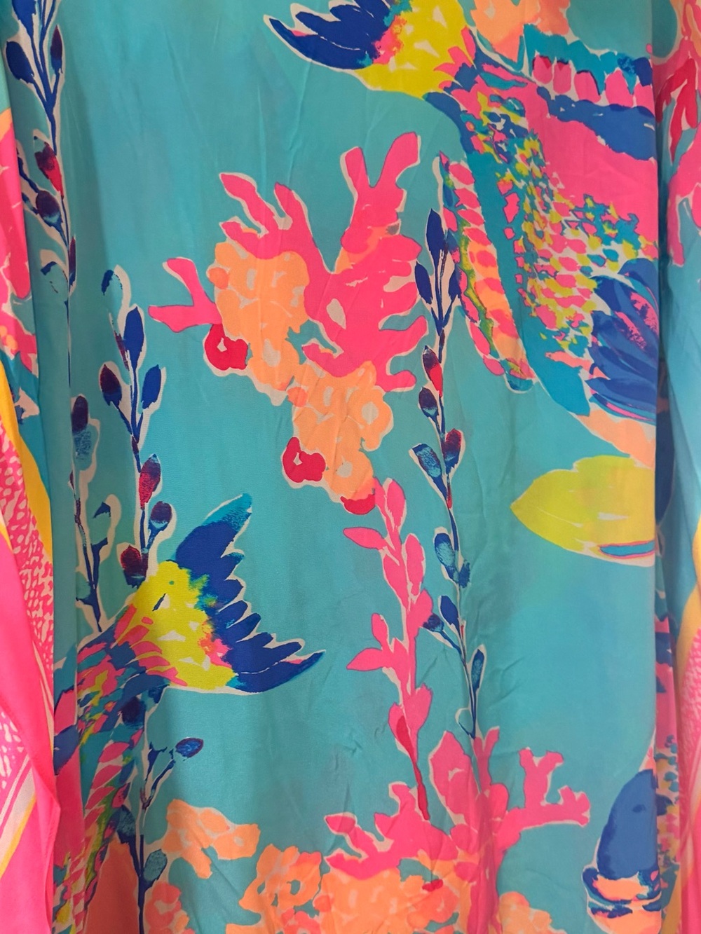 Lilly Pulitzer Liindamarie Caftan in Shorely Blue Sandstorm - Picture 2 of 5
